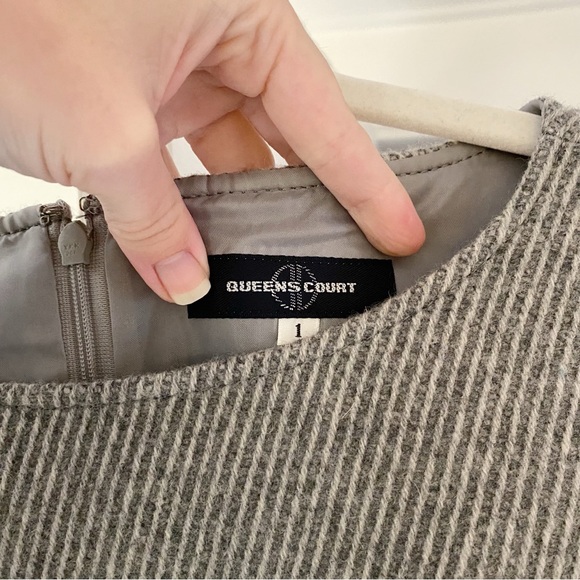 Queens Court Wool Knit Belted Drop Waist Mini Dress Size 1 - Picture 9 of 9